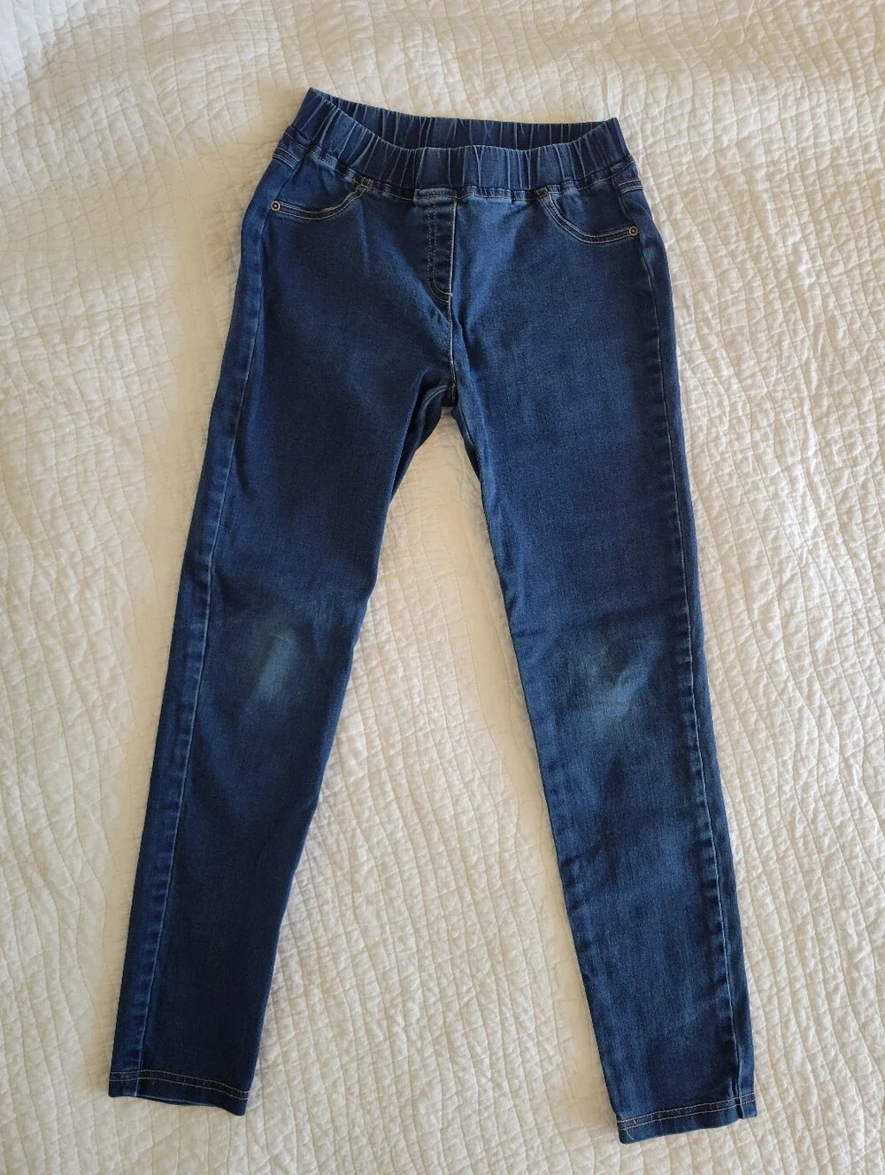 Hanna Andersson Girls Dark Blue Skinny Stretch Jeans